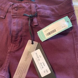 Just black - dark purple skinny jean NWT